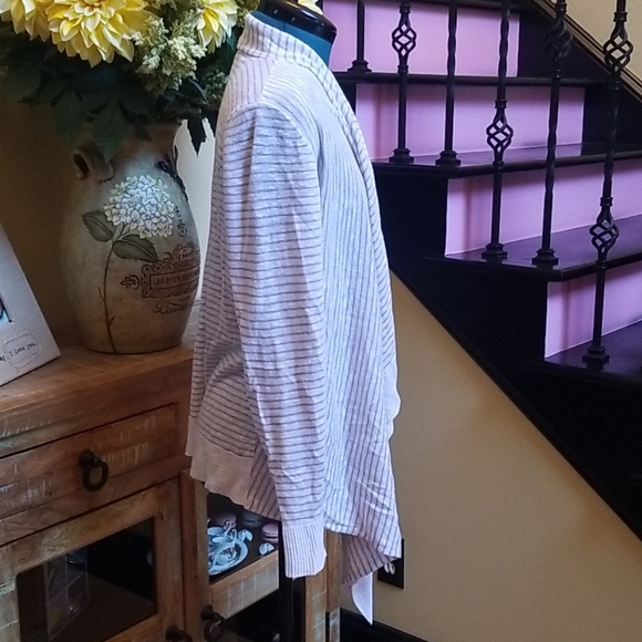 Eileen Fisher Linen/Cotton Blend Cardigan - SZ M - Picture 5 of 6